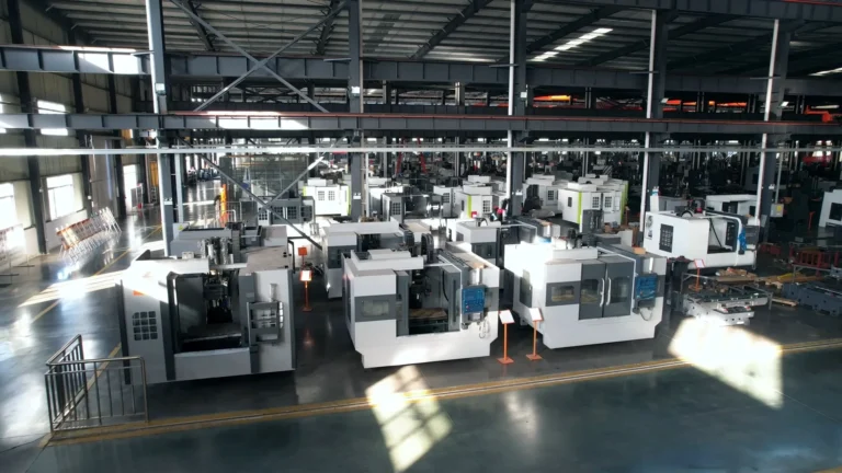 Tiezheng enclosed CNC machine workshop.