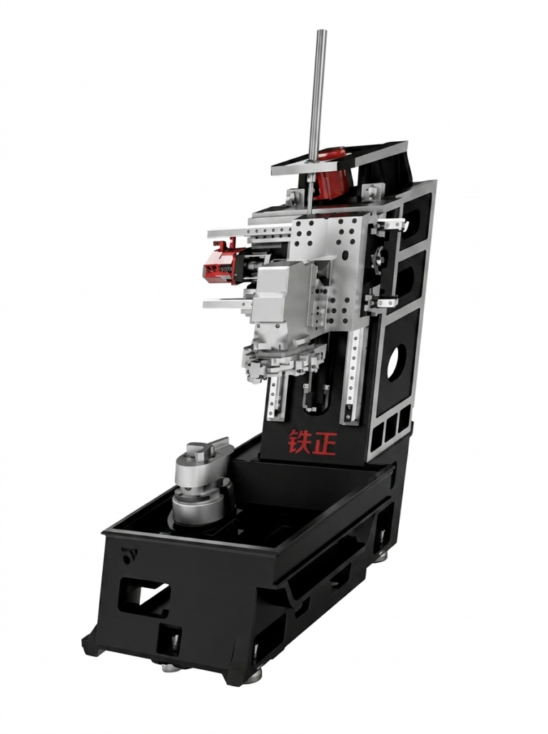 Tiezheng TY400 vertical lathe product overview image for CNC machine specification review.