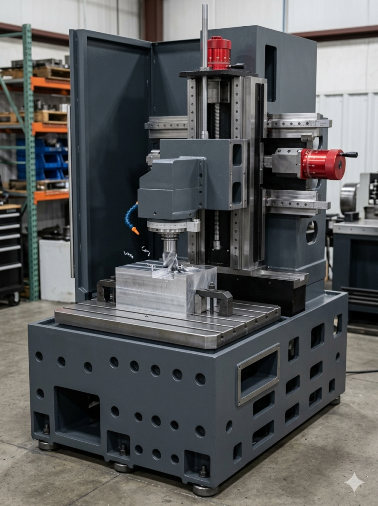 Tiezheng TY500 vertical lathe product overview image for CNC machine specification review.