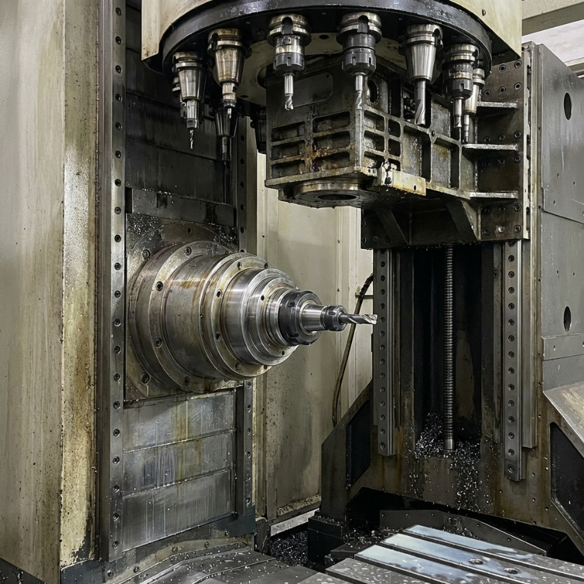 Tiezheng V855 vertical machining center product overview image for CNC machine specification review.