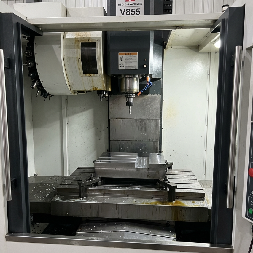 Tiezheng V855 vertical machining center product overview image for CNC machine specification review.