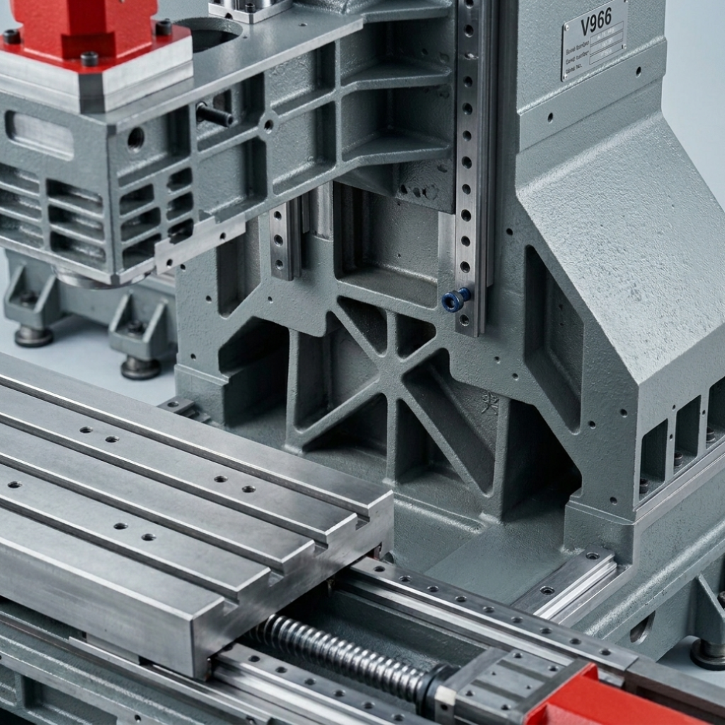 Tiezheng V966 vertical machining center product overview image for CNC machine specification review.
