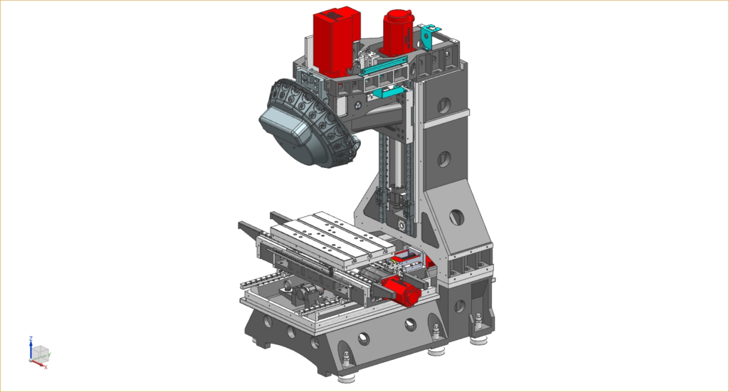 Tiezheng VT640 drilling and tapping machining center product overview image for CNC machine specification review.